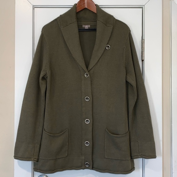 J. Jill Sweaters - Vtg J. Jill Angora Blend Button Front Cardigan Sweater L